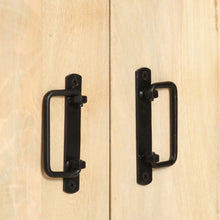 Carica l&#39;immagine nel visualizzatore di Gallery, Libreria a 4 Livelli con 2 ante 80x30x180 cm in Legno Massello di Mango