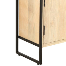 Carica l&#39;immagine nel visualizzatore di Gallery, Libreria a 4 Livelli con 2 ante 80x30x180 cm in Legno Massello di Mango