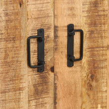 Carica l&#39;immagine nel visualizzatore di Gallery, Libreria a 4 Livelli con 2 ante 80x30x180 cm in Legno di Mango Grezzo