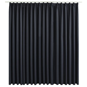 Tenda Oscurante con Ganci Nera 290x245 cm