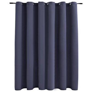 Tenda Oscurante con Anelli in Metallo Antracite 290x245 cm