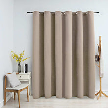 Indlæs billede til gallerivisning Tenda Oscurante con Anelli in Metallo Beige 290x245 cm