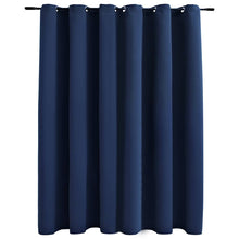 Carica l&#39;immagine nel visualizzatore di Gallery, Tenda Oscurante con Anelli in Metallo Blu 290x245 cm