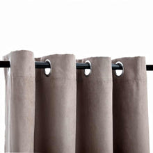 Carica l&#39;immagine nel visualizzatore di Gallery, Tende Oscuranti con Anelli Metallo 2 pz Grigio Talpa 140x175 cm