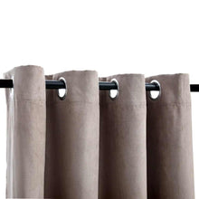 Carica l&#39;immagine nel visualizzatore di Gallery, Tende Oscuranti con Anelli Metallo 2 pz Grigio Talpa 140x225 cm