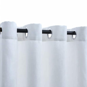 Tende Oscuranti con Anelli in Metallo 2 pz Avorio 140x175cm