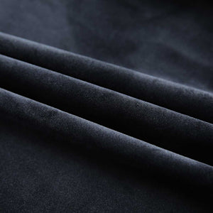 Tende Oscuranti con Ganci 2 pz Nere in Velluto 140x175 cm