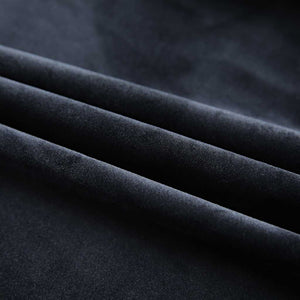 Tende Oscuranti con Ganci 2 pz Nere in Velluto 140x225 cm