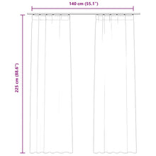 Carica l&#39;immagine nel visualizzatore di Gallery, Tende Oscuranti con Ganci 2 pz Nere in Velluto 140x225 cm