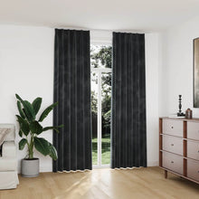 Carica l&#39;immagine nel visualizzatore di Gallery, Tende Oscuranti con Ganci 2 pz Antracite in Velluto 140x245 cm