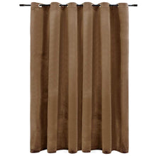 Indlæs billede til gallerivisning Tenda Oscurante con Anelli in Metallo Velluto Beige 290x245 cm