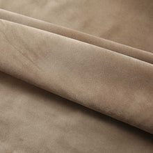 Carica l&#39;immagine nel visualizzatore di Gallery, Tende Oscuranti con Ganci 2 pz Beige in Velluto 140x245 cm