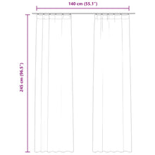 Carica l&#39;immagine nel visualizzatore di Gallery, Tende Oscuranti con Ganci 2 pz Beige in Velluto 140x245 cm