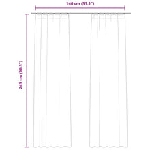 Carica l&#39;immagine nel visualizzatore di Gallery, Tende Oscuranti con Ganci 2 pz Rosa Antico in Velluto 140x245cm