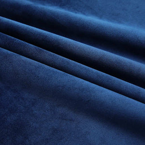 Tende Oscuranti con Ganci 2 pz Blu Scuro in Velluto 140x245 cm