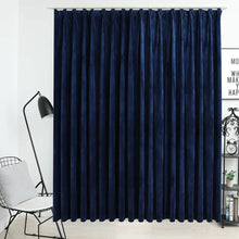 Indlæs billede til gallerivisning Tenda Oscurante con Ganci Velluto Blu Scuro 290x245 cm