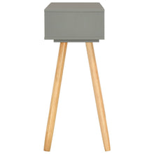 Laden Sie das Bild in den Galerie-Viewer, Tavolo Consolle Grigio 80x30x72 cm in Legno Massello di Pino