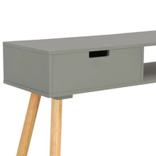 Laden Sie das Bild in den Galerie-Viewer, Tavolo Consolle Grigio 80x30x72 cm in Legno Massello di Pino