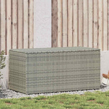 Carica l&#39;immagine nel visualizzatore di Gallery, Baule da Giardino in Polyrattan 100x50x50 cm Grigio