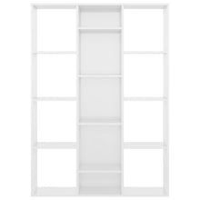 Indlæs billede til gallerivisning Libreria/Divisorio Bianco Lucido 100x24x140 cm in Multistrato