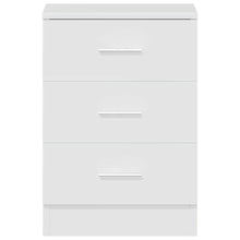 Carica l&#39;immagine nel visualizzatore di Gallery, Comodini 2pz Bianco Lucido 38x35x56 cm in Legno Multistrato