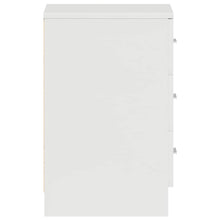 Carica l&#39;immagine nel visualizzatore di Gallery, Comodini 2pz Bianco Lucido 38x35x56 cm in Legno Multistrato