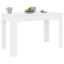 Laden Sie das Bild in den Galerie-Viewer, Tavolo da Pranzo Bianco Lucido 120x60x76 cm Legno Multistrato