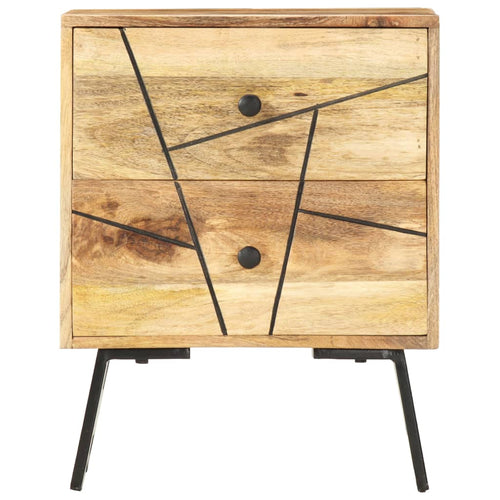 Mobiletto con cassetti 40x30x50 cm in Legno Massello di Mango