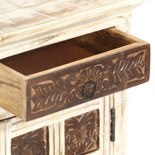 Load image into Gallery viewer, Mobiletto Bianco 40x30x50 cm in Legno Massello di Mango