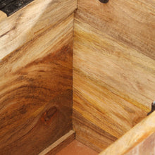 Load image into Gallery viewer, Panca Contenitore per Ingresso 103x33x72 cm in Legno Massello di Mango