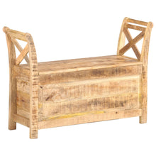 Load image into Gallery viewer, Panca Contenitore per Ingresso 103x33x72 cm in Legno Massello di Mango