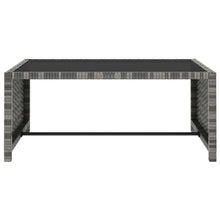 Carica l&#39;immagine nel visualizzatore di Gallery, Lettini Prendisole 2 pz con Tavolo in Polyrattan Grigio