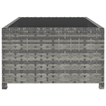 Carica l&#39;immagine nel visualizzatore di Gallery, Lettini Prendisole 2 pz con Tavolo in Polyrattan Grigio