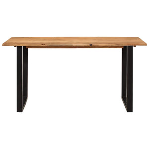 Tavolo da Pranzo 154x80x76 cm in Legno Massello di Acacia