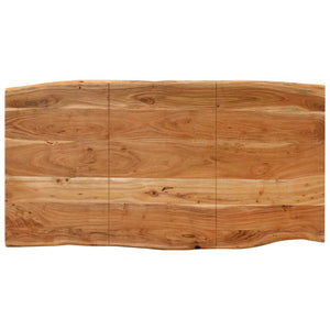 Tavolo da Pranzo 154x80x76 cm in Legno Massello di Acacia