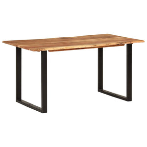 Tavolo da Pranzo 154x80x76 cm in Legno Massello di Acacia
