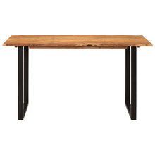 Indlæs billede til gallerivisning Tavolo da Pranzo 140x70x76 cm in Legno Massello di Acacia