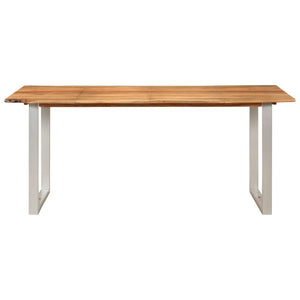 Tavolo da Pranzo 180x90x76 cm in Legno Massello di Acacia