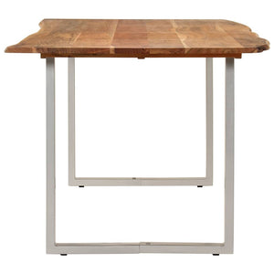 Tavolo da Pranzo 180x90x76 cm in Legno Massello di Acacia