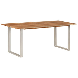 Tavolo da Pranzo 180x90x76 cm in Legno Massello di Acacia