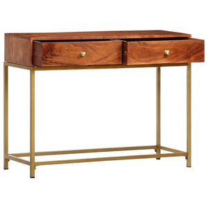 Tavolo Consolle 100x35x76 cm in Legno Massello d'Acacia