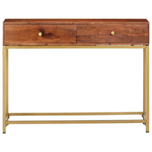 Laden Sie das Bild in den Galerie-Viewer, Tavolo Consolle 100x35x76 cm in Legno Massello d&#39;Acacia