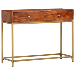 Tavolo Consolle 100x35x76 cm in Legno Massello d'Acacia