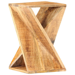 Tavolino 35x35x55 cm in Legno Massello di Mango