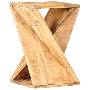 Tavolino 35x35x55 cm in Legno Massello di Mango