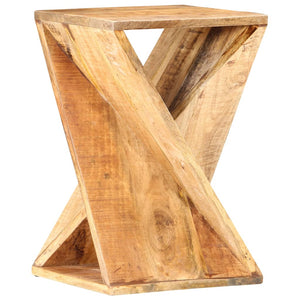 Tavolino 35x35x55 cm in Legno Massello di Mango