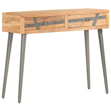 Laden Sie das Bild in den Galerie-Viewer, Tavolo Consolle 90x30x75 cm in Legno Massello di Acacia