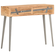 Laden Sie das Bild in den Galerie-Viewer, Tavolo Consolle 90x30x75 cm in Legno Massello di Acacia