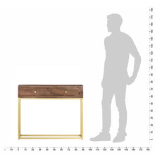 Indlæs billede til gallerivisning Tavolo Consolle 90x30x75 cm in Legno Massello di Mango