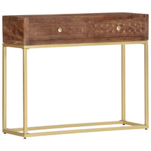 Indlæs billede til gallerivisning Tavolo Consolle 90x30x75 cm in Legno Massello di Mango